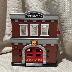 Toy Fire Station Playset
